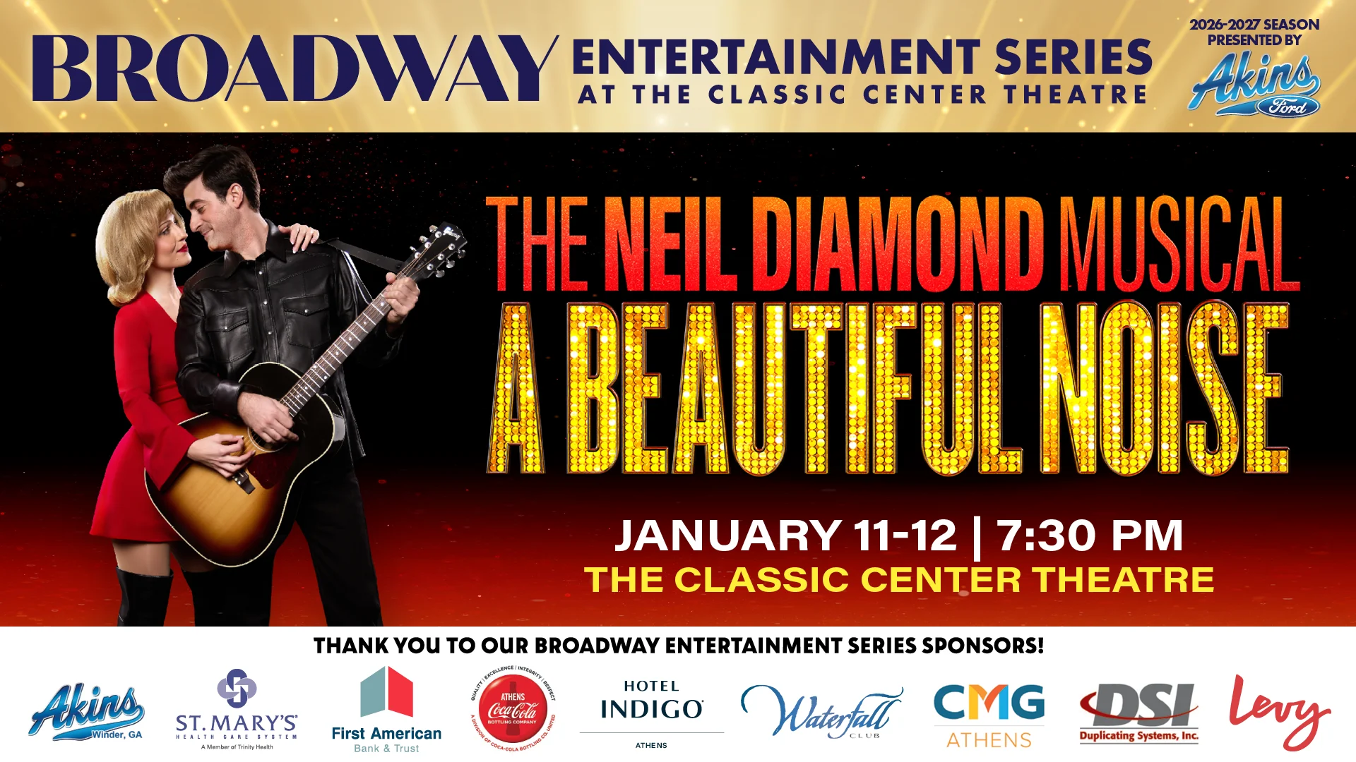 A Beautiful Noise: The Neil Diamond Musical at The Classic Center Theatre