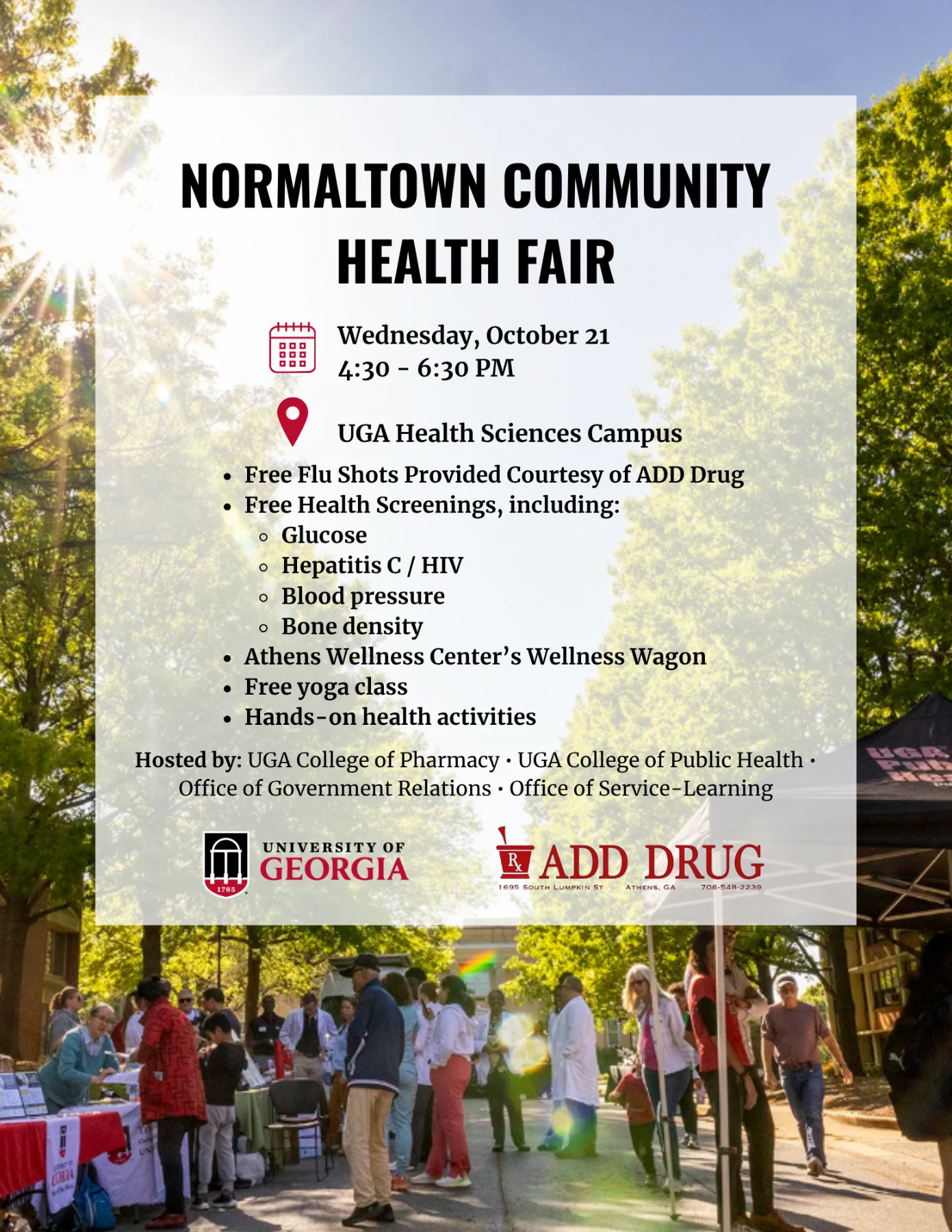 Normaltown Health Fair at UGA Health Science Campus