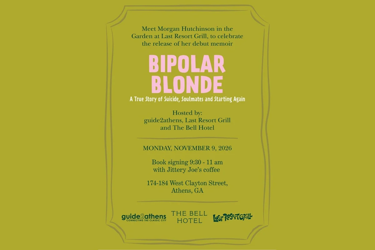 Book Signing: Morgan Hutchinson, "Bipolar Blonde" at The Garden at Last Resort Grill