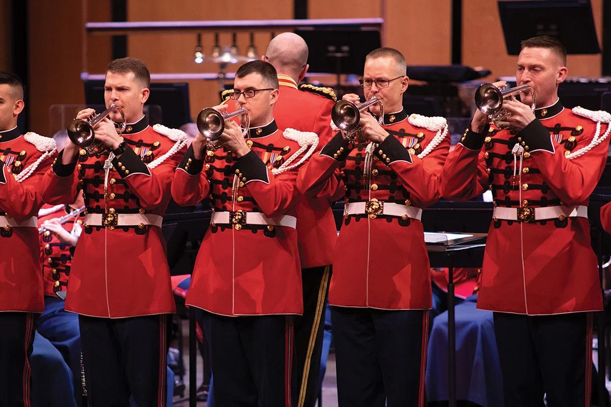 Promotional image for Members of “The President’s Own” United States Marine Band at Hodgson Concert Hall