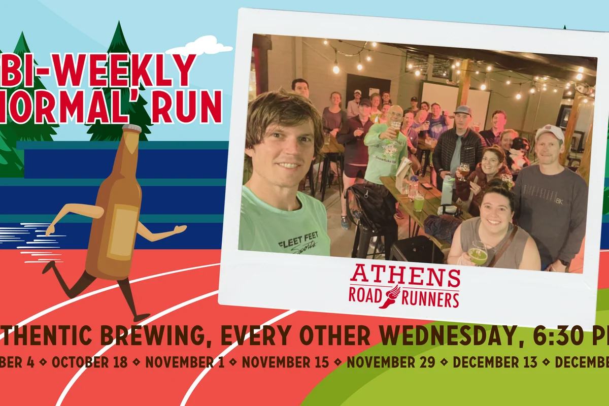 Promotional image for Athens Road Runners ‘Normal’ Run at Athentic at Athentic Brewing Company