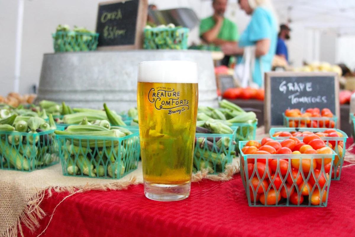 Promotional image for Athens Farmers Market @ Creature Comforts at Athens Taproom