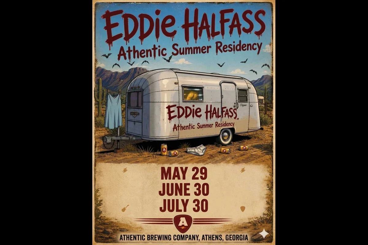 Promotional image for Eddie Half Ass at Athentic Brewing Company