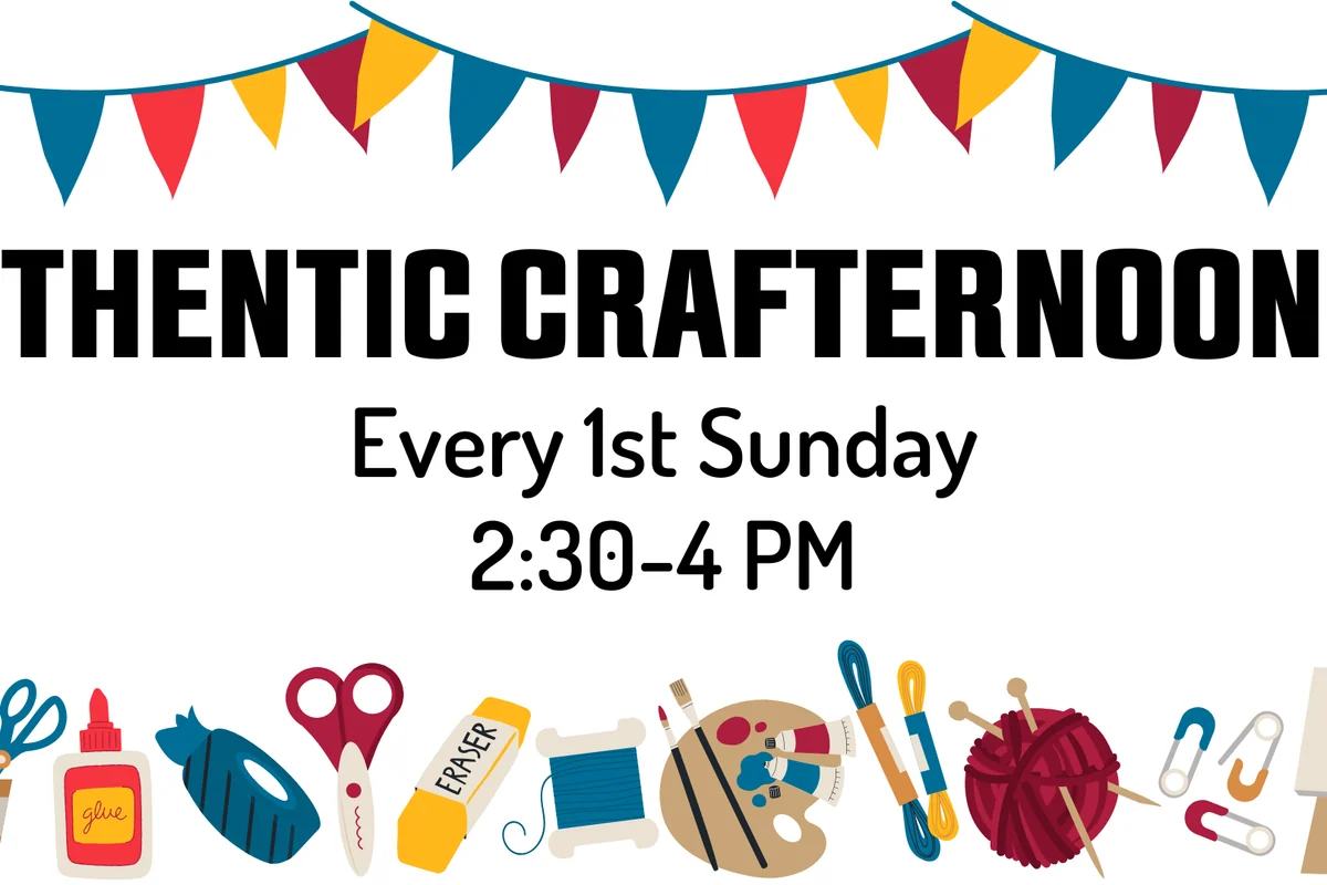 Promotional image for Athentic Crafternoons at Athentic Brewing Company